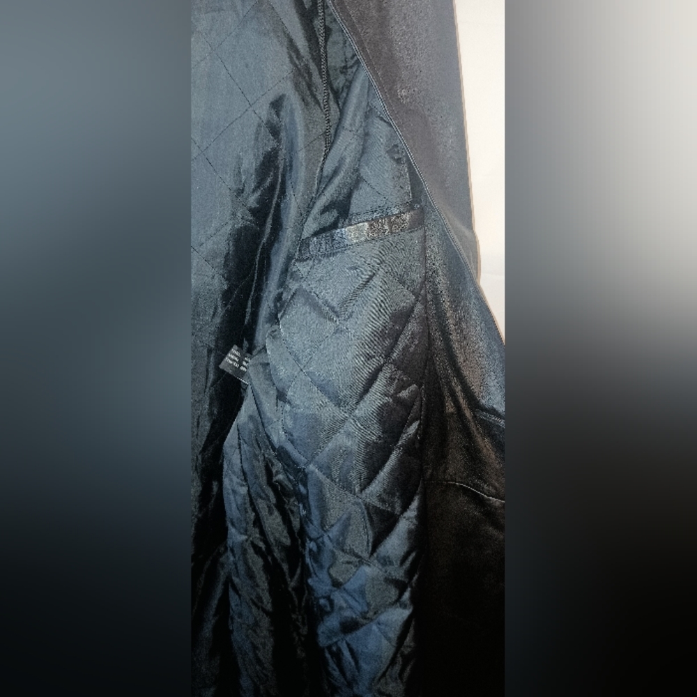 Middlebrook park black Leather trench coat - Picture 5 of 13